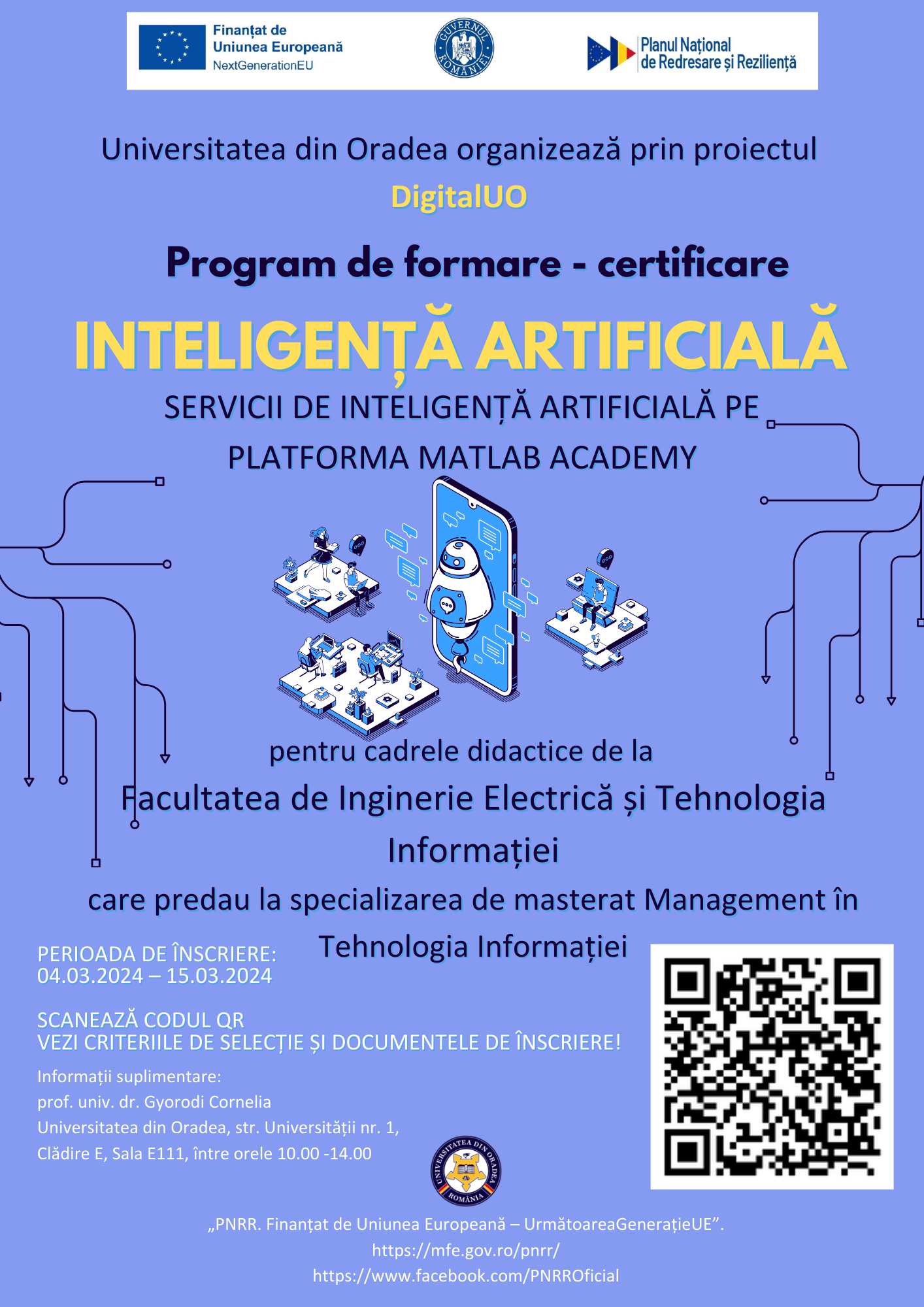 D DigitalUO Flyer Inteligenta articifiala prof. Gyorodi cadre didactice