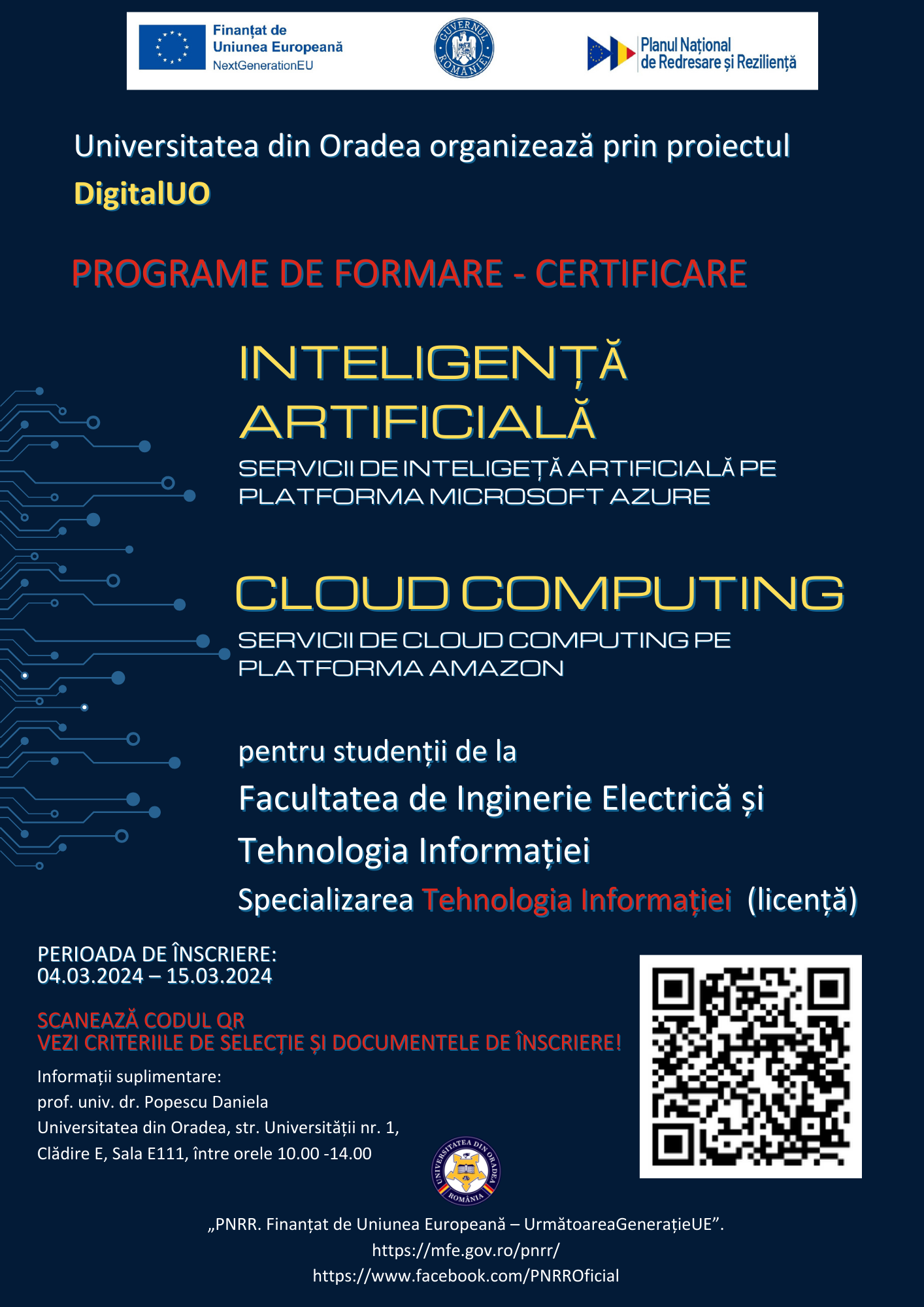 S DigitalUO Flyer Inteligenta articifiala Cloud Computing prof. Popescu